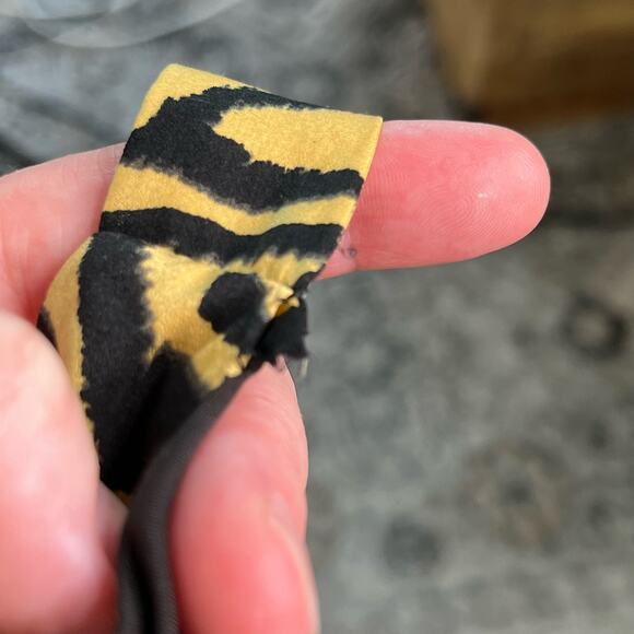 Lost + Wander Helena Sleeveless Black Tan Tiger V-Neck Midi Dress Small NWT - Picture 14 of 15